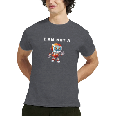 Not a Robot - Heavyweight Unisex Crewneck T-shirt