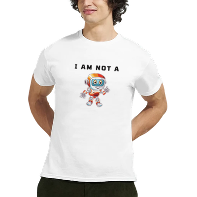 Not a Robot - Heavyweight Unisex Crewneck T-shirt