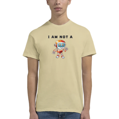 Not a Robot - Heavyweight Unisex Crewneck T-shirt