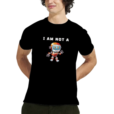 Not a Robot - Heavyweight Unisex Crewneck T-shirt