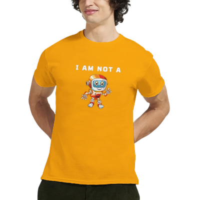 Not a Robot - Heavyweight Unisex Crewneck T-shirt