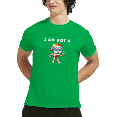 Not a Robot - Heavyweight Unisex Crewneck T-shirt